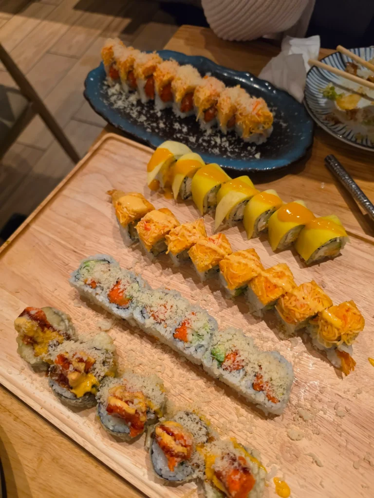 Mrs. Momo all you can eat sushi buffet food in Warwick, Rhode Island.