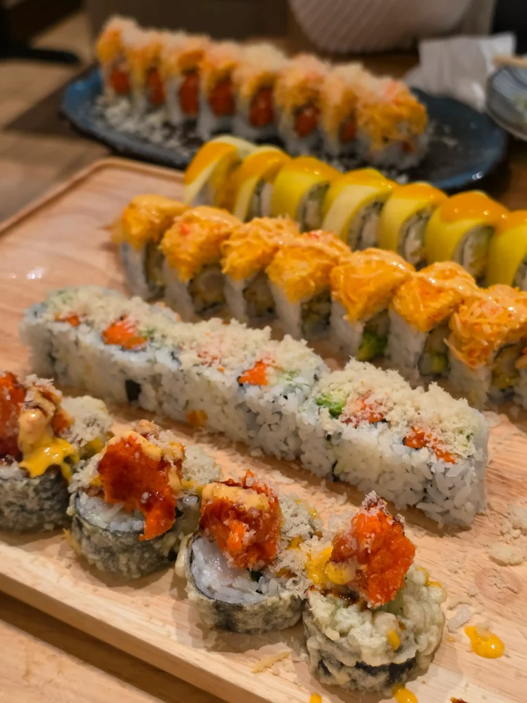 Mrs. Momo all you can eat sushi buffet food in Warwick, Rhode Island.