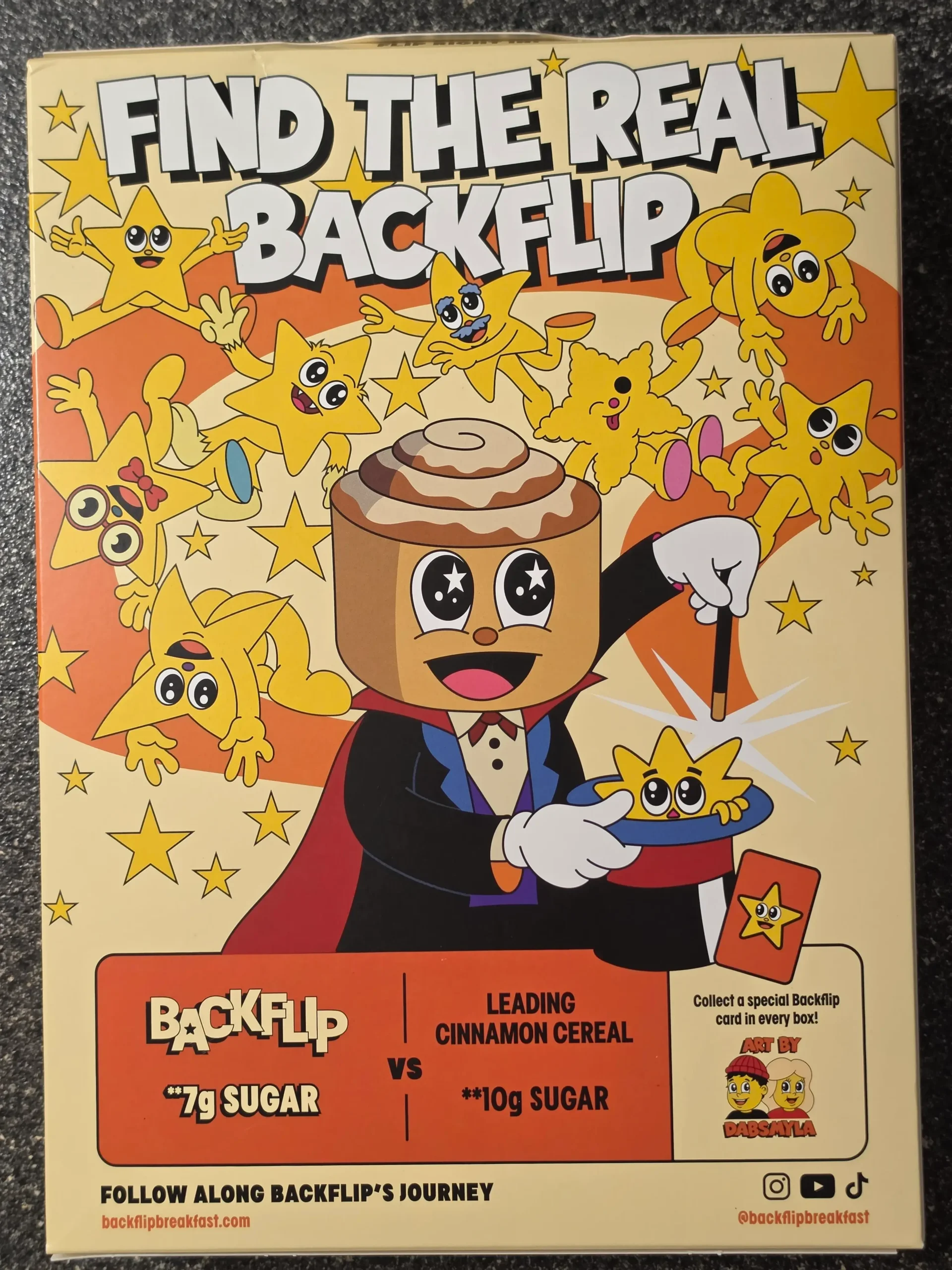 Backflip Cinnamon Magic Cereal.