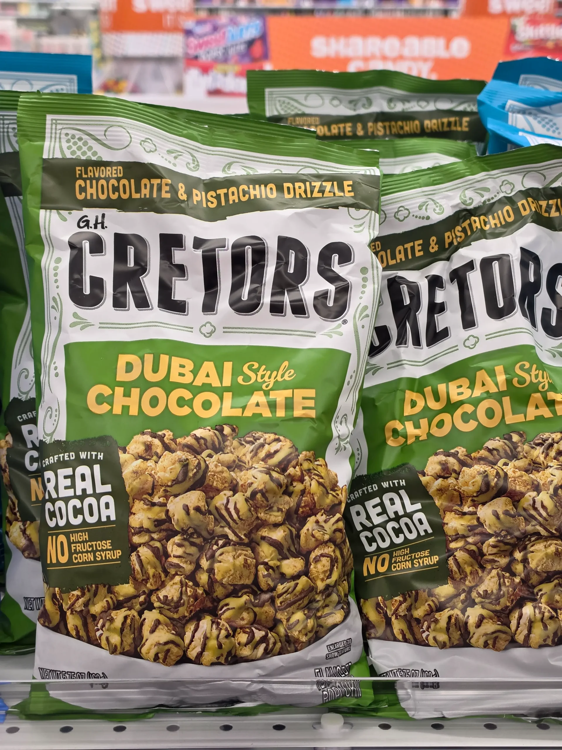 Cretors Dubai Style Chocolate Popcorn.