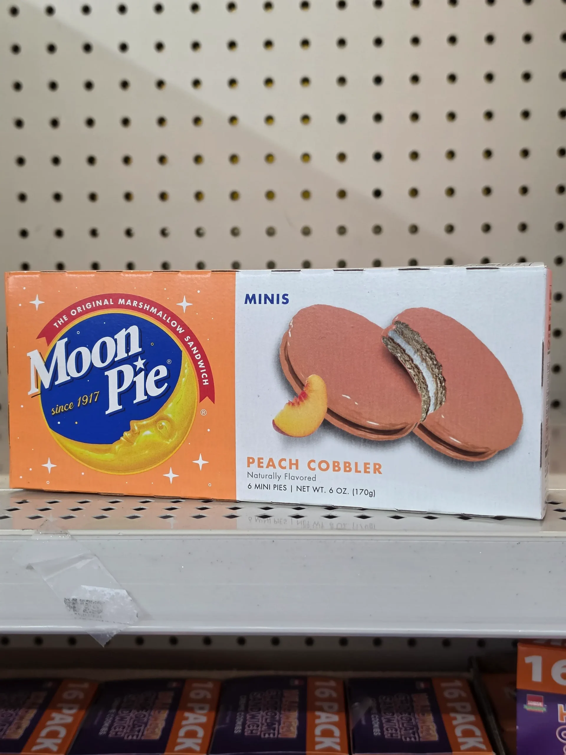 Moon Pie Peach Cobbler.