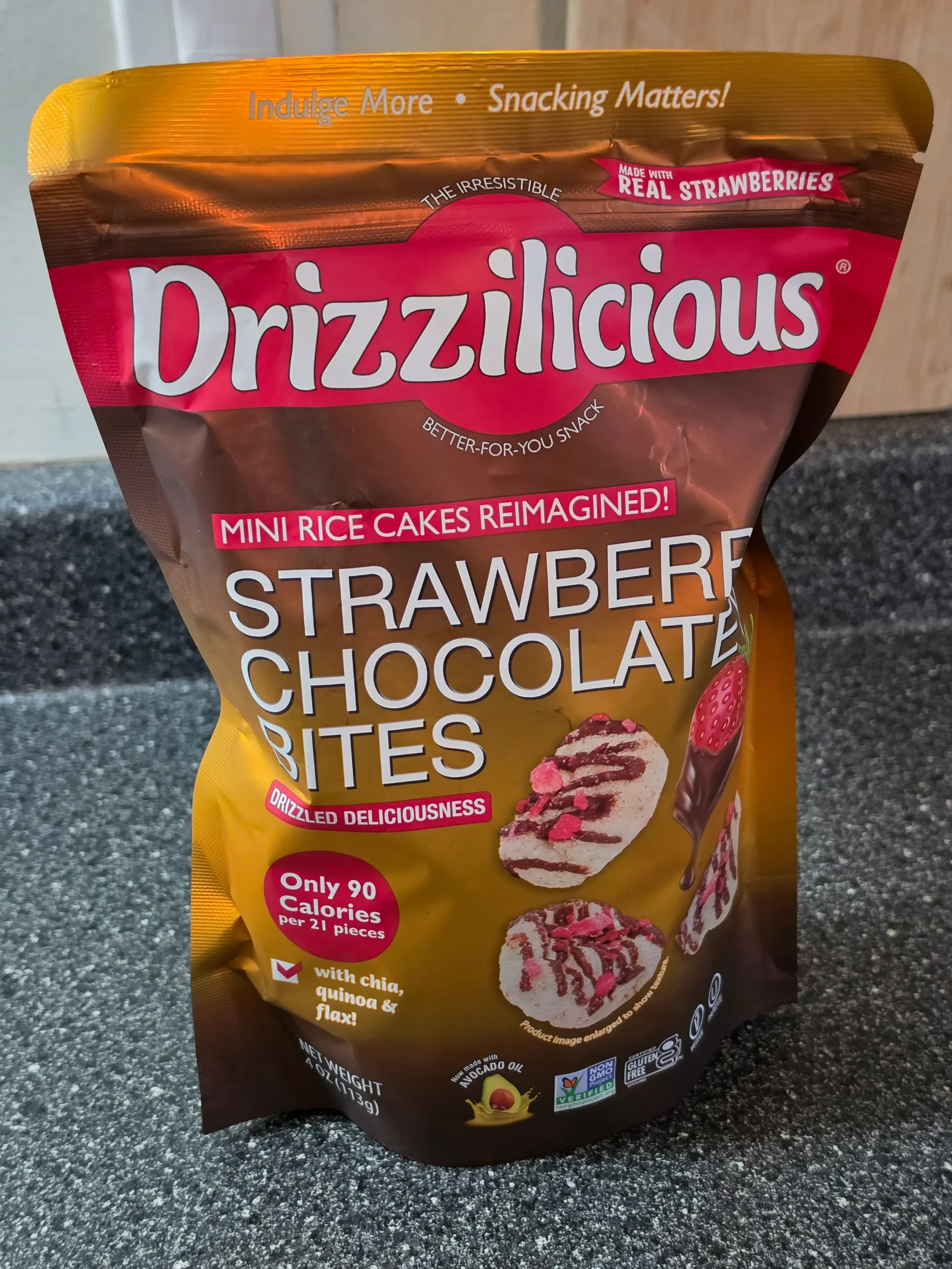 Drizzilicious Strawberry Chocolately Bites.