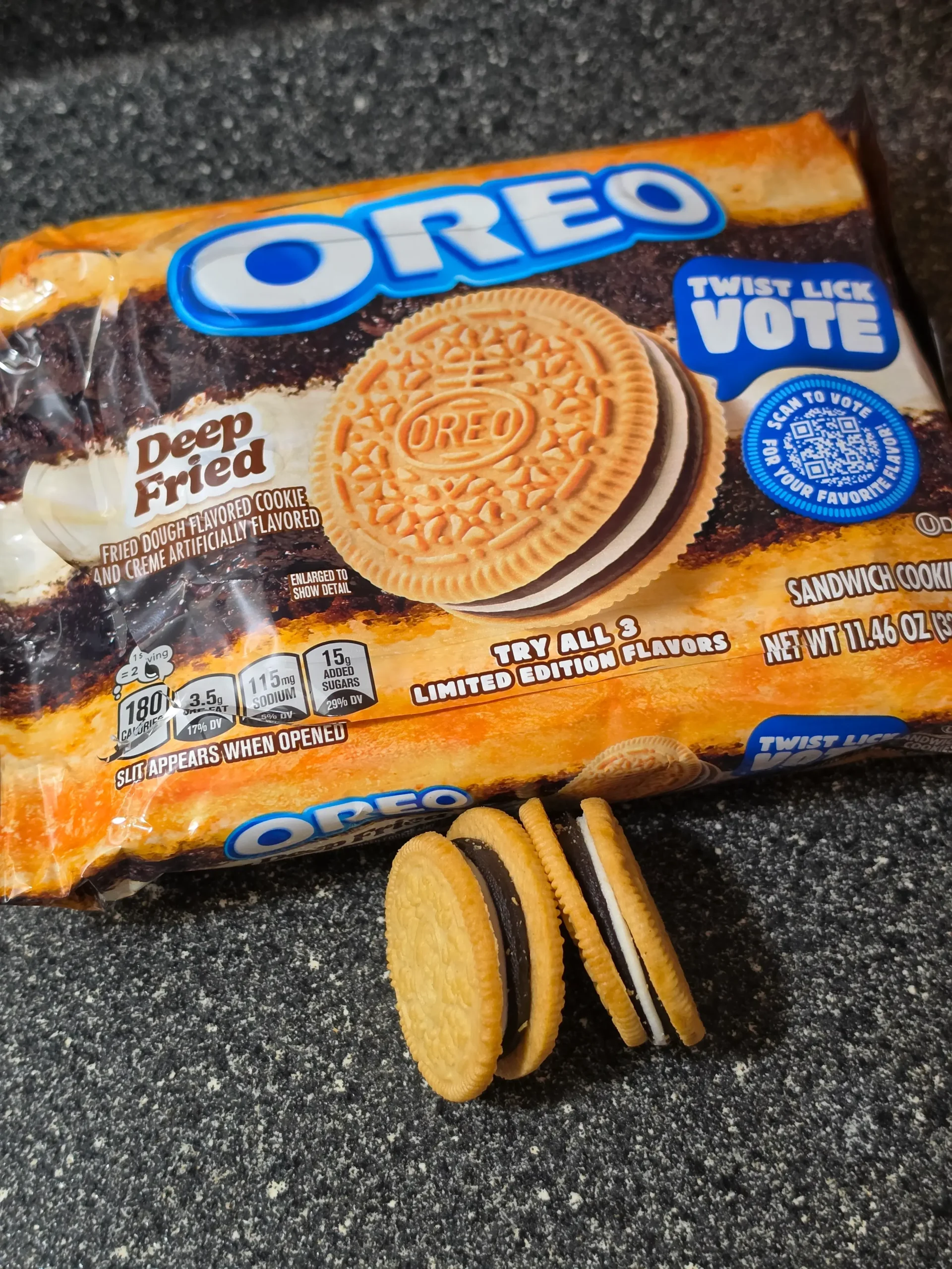 Oreo Banana Pudding, Deep Fried, and Chicken & Waffles. Twist, Lick, Vote.