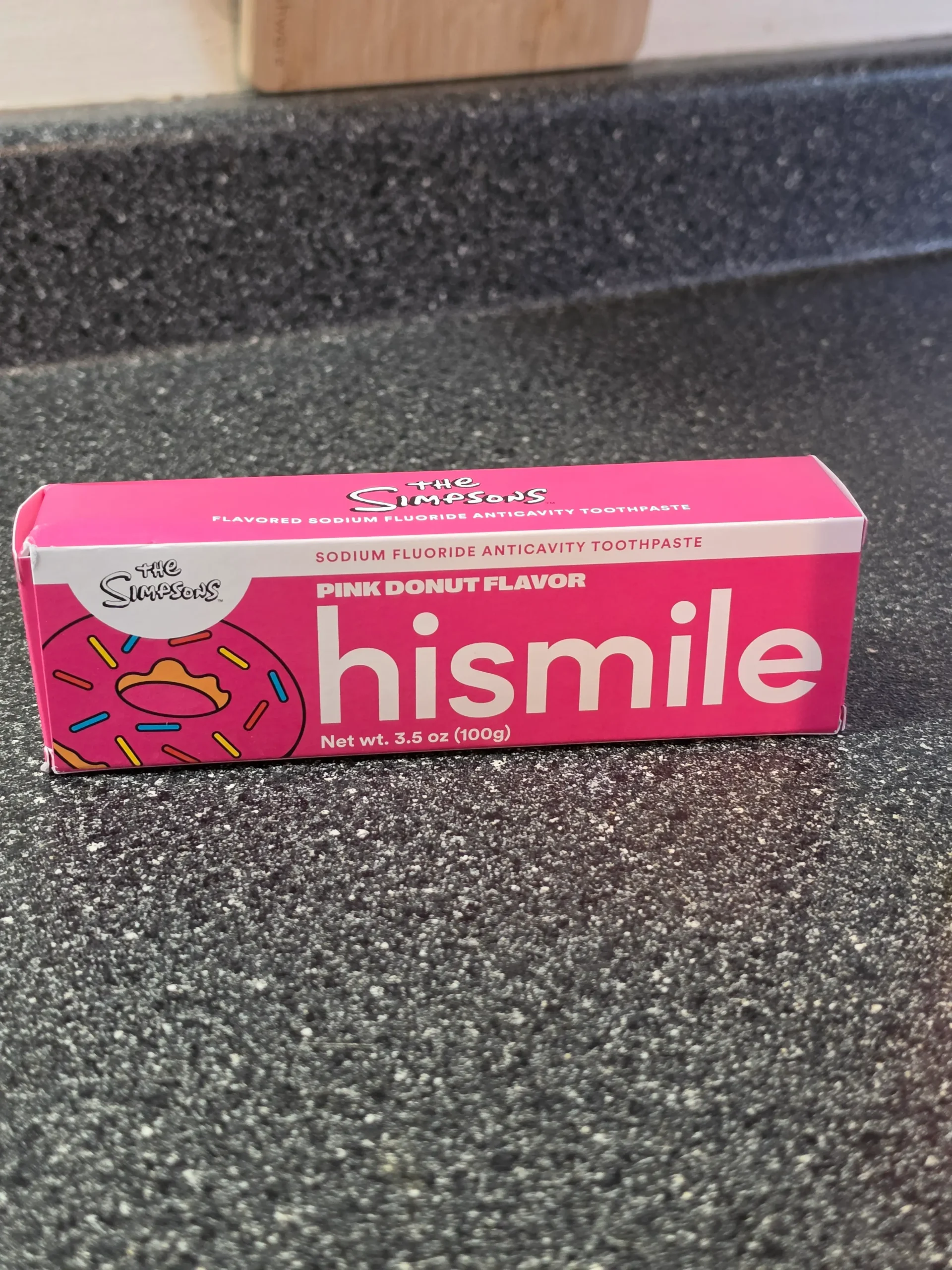 Hismile The Simpsons Pink Donut Flavor Toothpaste.