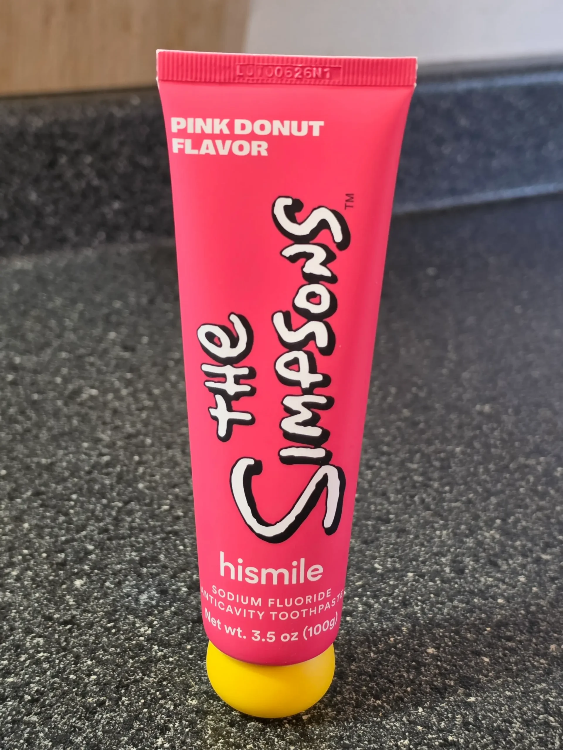 Hismile The Simpsons Pink Donut Flavor Toothpaste.