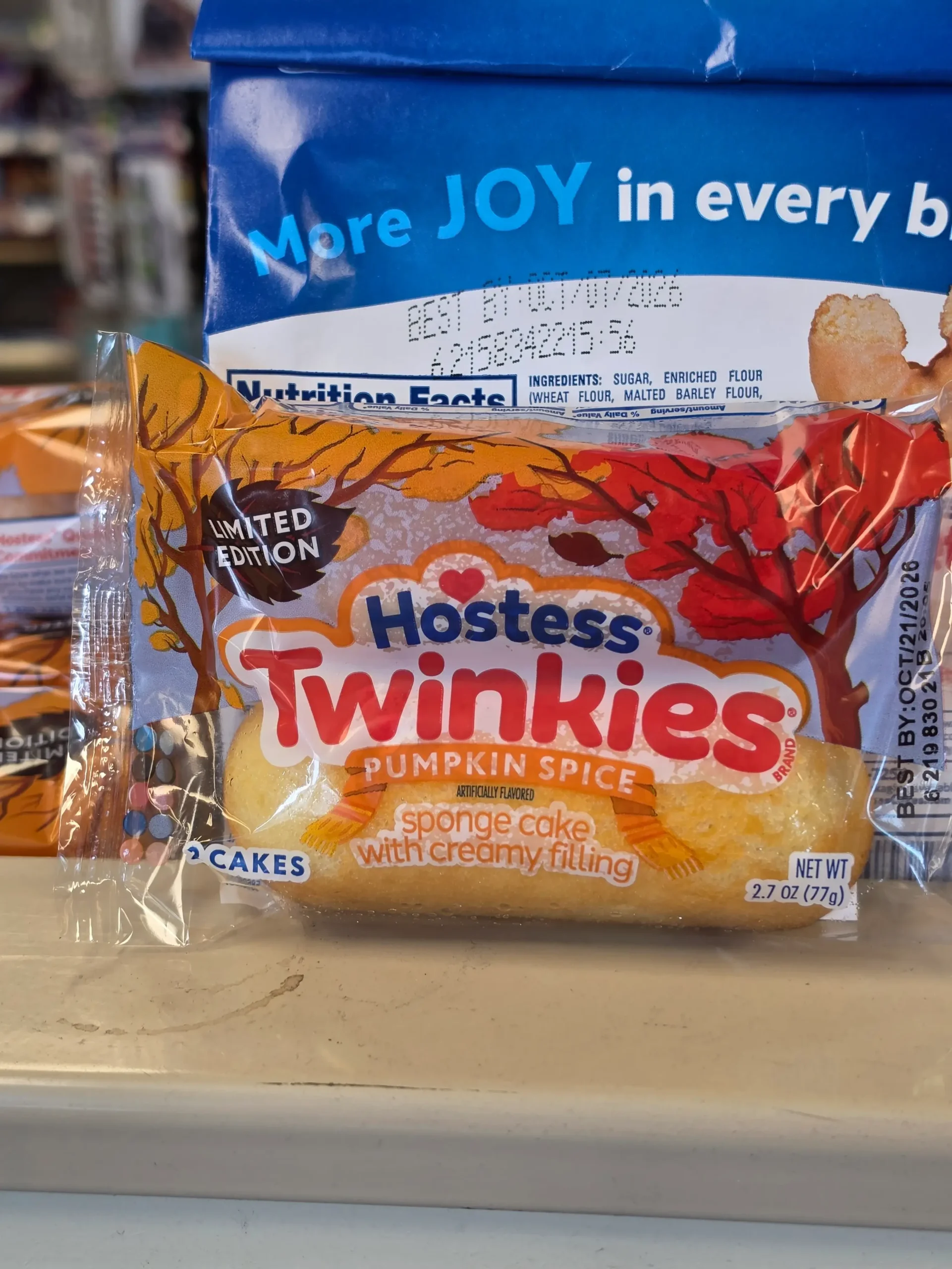 Hostess Pumpkin Spice Twinkies.