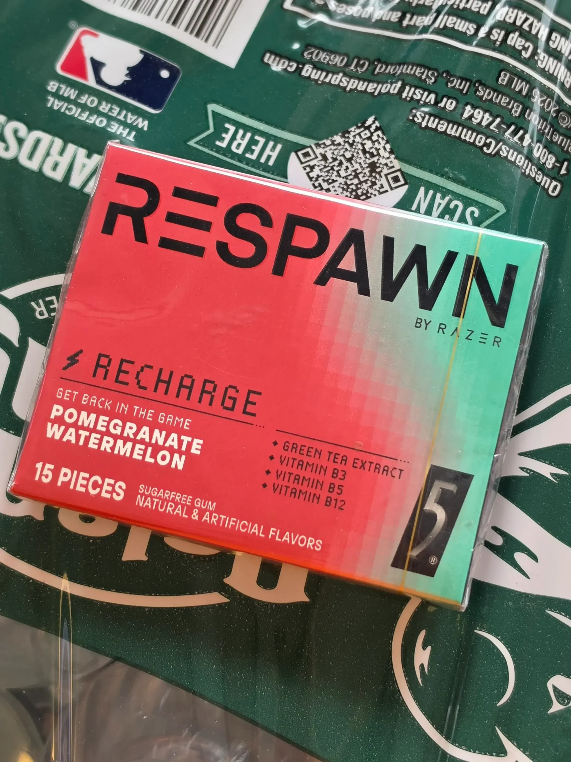 5 Gum Respawn by Razer Pomegranate Watermelon.