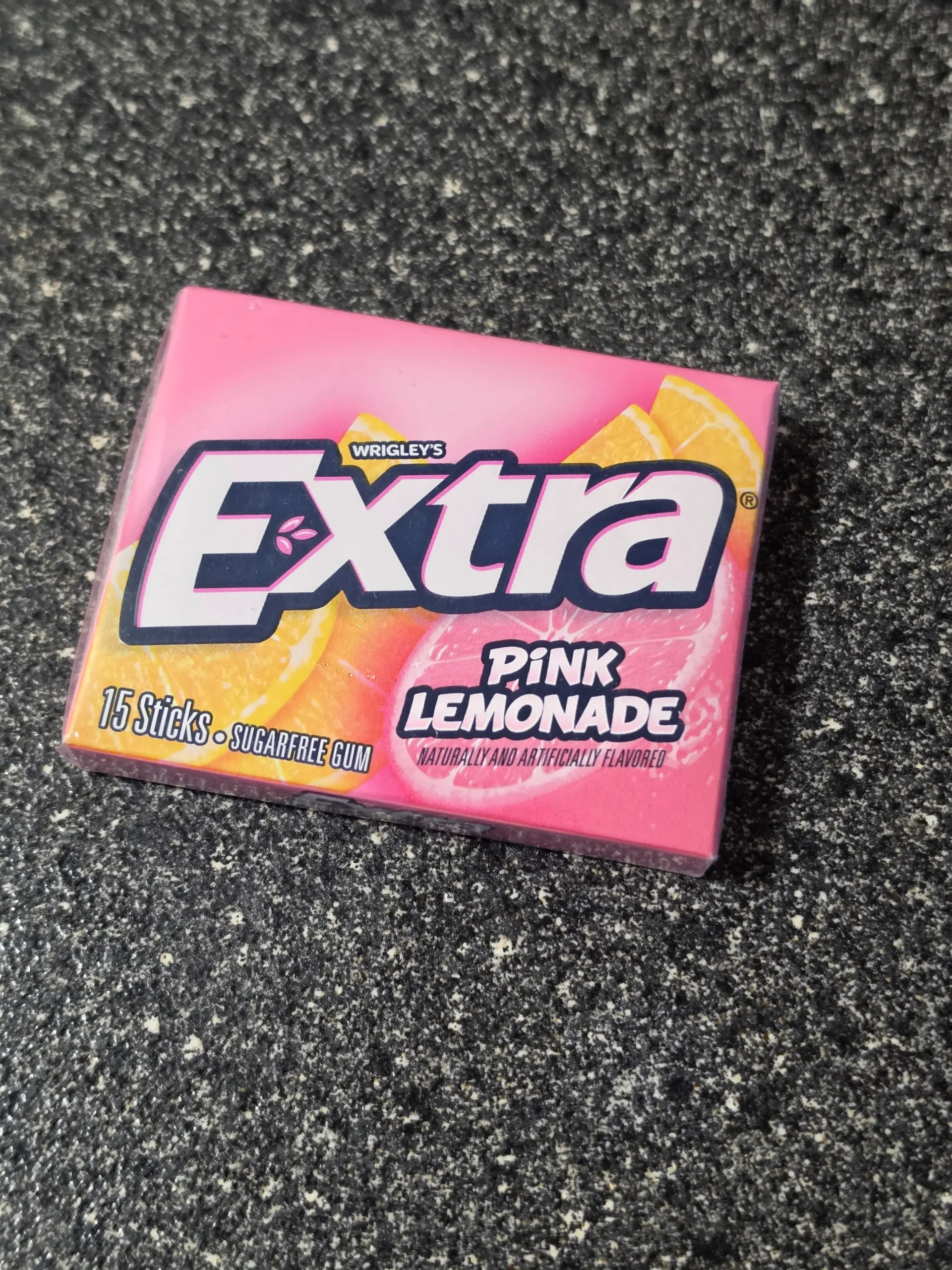 Wrigley's Extra Pink Lemonade.