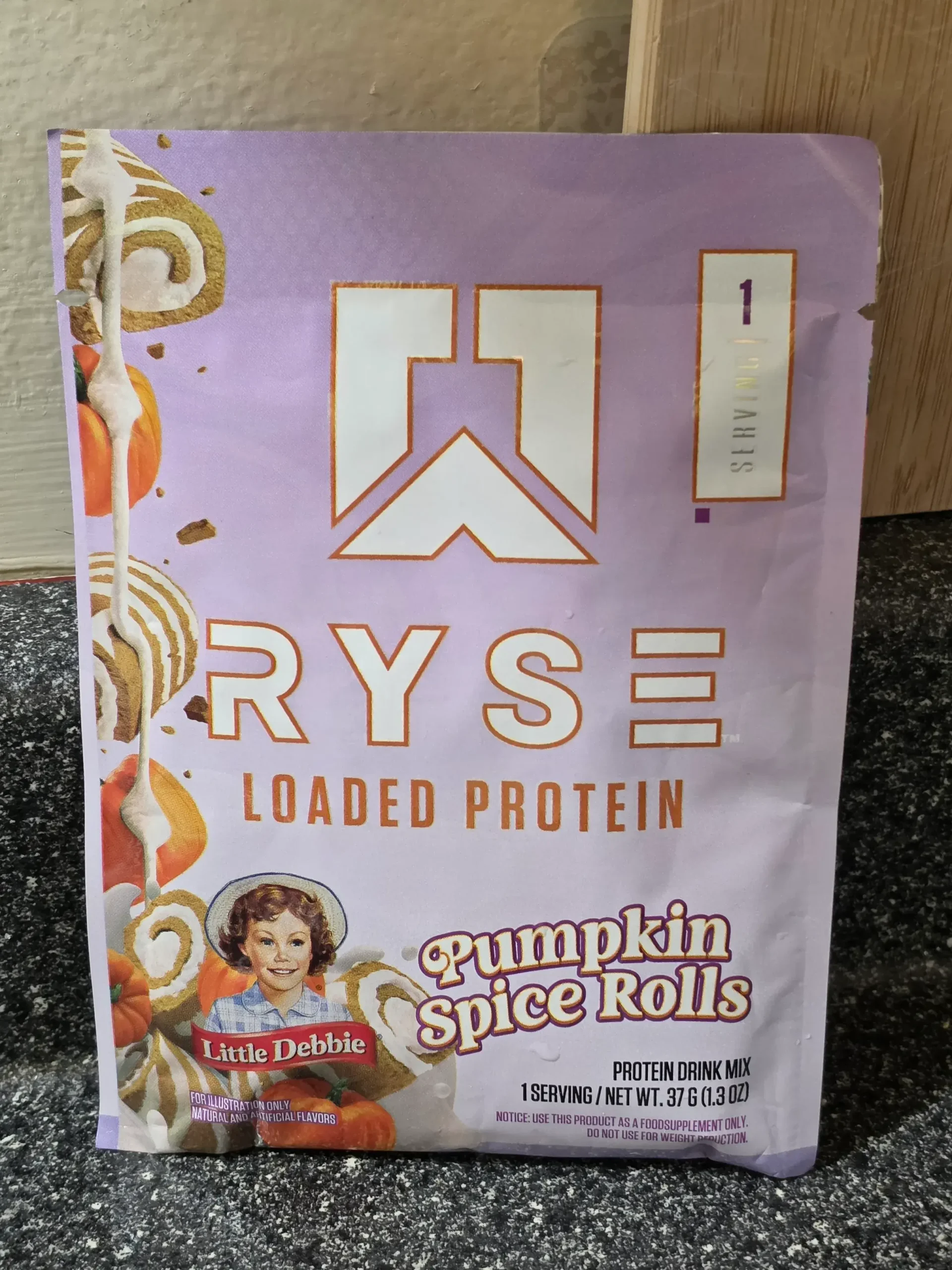 Ryse Little Debbie Pumpkin Spice Rolls Loaded Protein.