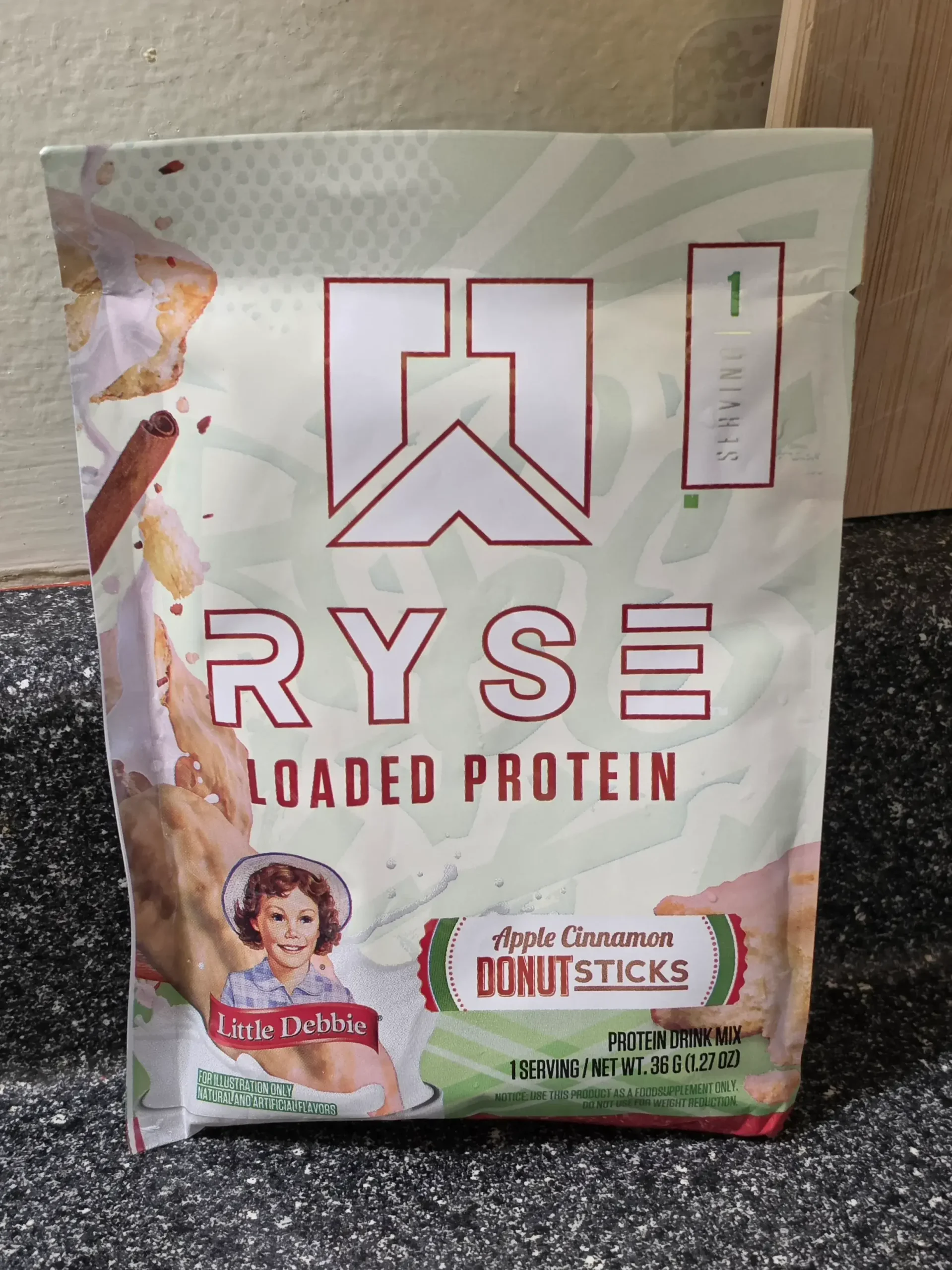 Ryse Little Debbie Apple Cinnamon Donut Sticks Loaded Protein.